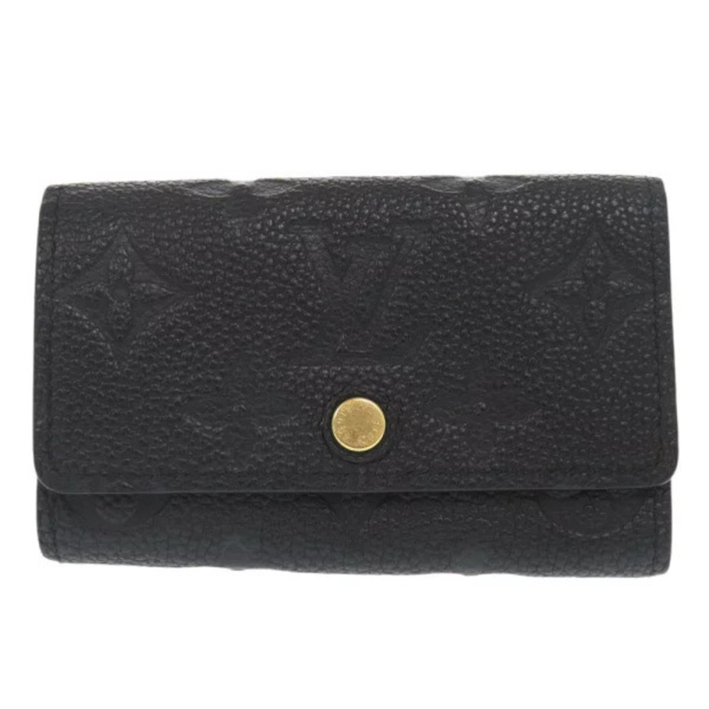Louis Vuitton Multicles Monogram Empreinte Noir Black Key Case Wallet Black LV